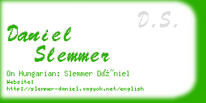 daniel slemmer business card